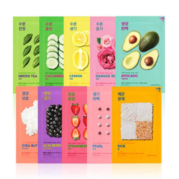 Holika Holika Pure Essence Mask Sheet 1pcs MISSHA Face Mask Whitening Moisturizing Anti Wrinkle Facial Mask Korea Cosmetics