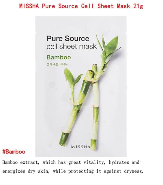 Holika Holika Pure Essence Mask Sheet 1pcs MISSHA Face Mask Whitening Moisturizing Anti Wrinkle Facial Mask Korea Cosmetics