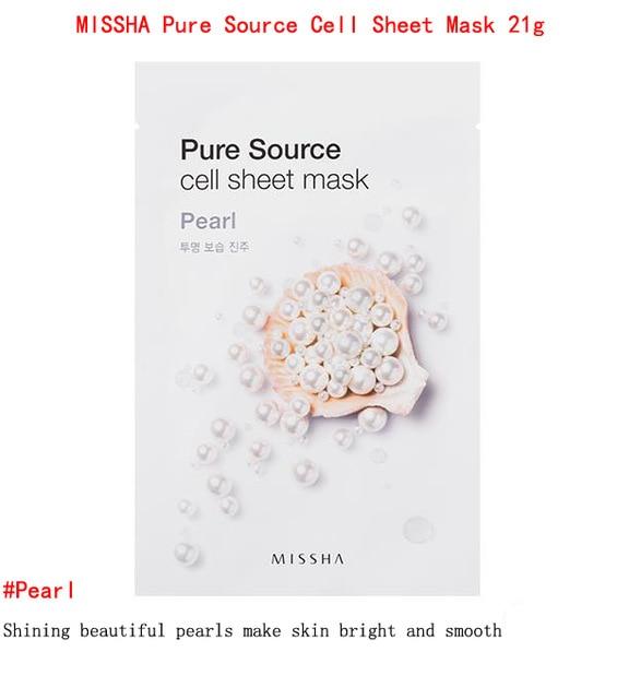 Holika Holika Pure Essence Mask Sheet 1pcs MISSHA Face Mask Whitening Moisturizing Anti Wrinkle Facial Mask Korea Cosmetics