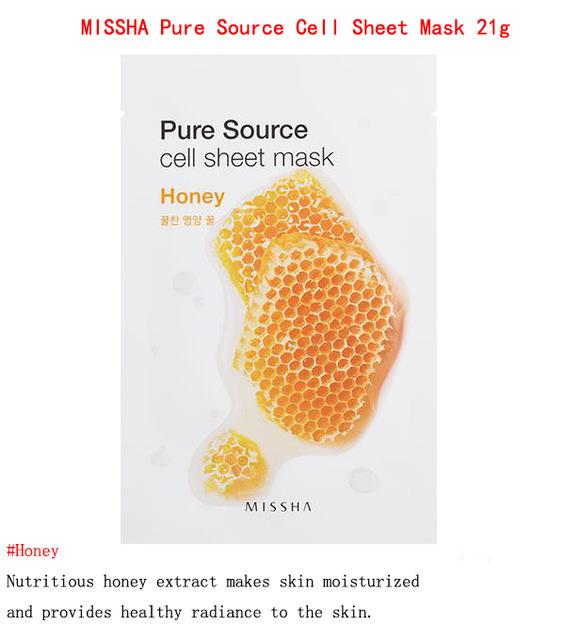 Holika Holika Pure Essence Mask Sheet 1pcs MISSHA Face Mask Whitening Moisturizing Anti Wrinkle Facial Mask Korea Cosmetics