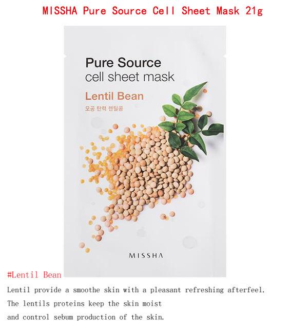 Holika Holika Pure Essence Mask Sheet 1pcs MISSHA Face Mask Whitening Moisturizing Anti Wrinkle Facial Mask Korea Cosmetics