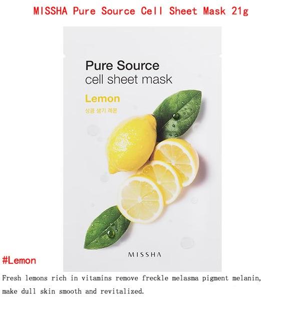 Holika Holika Pure Essence Mask Sheet 1pcs MISSHA Face Mask Whitening Moisturizing Anti Wrinkle Facial Mask Korea Cosmetics
