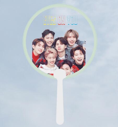 [MYPOP]GOT 7 EYES ON YOU Album Fan Transparent PVC Fan Fans Gifts SA18032716