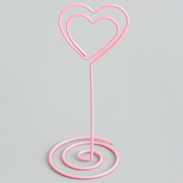 Heart-shaped Animals Unicorn Action Figure Printed Metal Flamingo Photo Clip Simple Office Desk Message Note Clip Decoration Toy