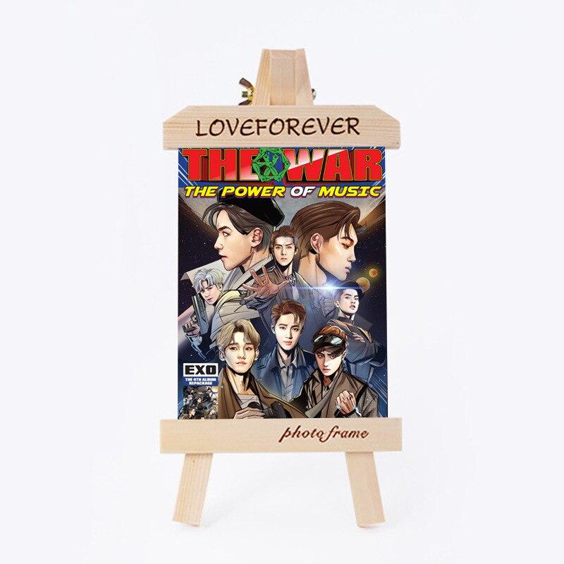 [MYKPOP]EXO Wood Frame + Photo KPOP Fans Collection SA18090310