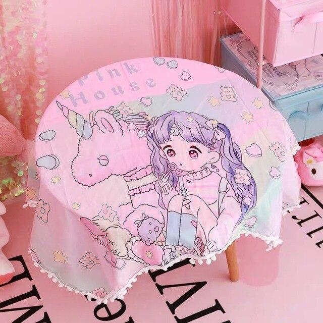 Cosplay Sailor Moon card captor sakura Action Figure Printed Polyester Usagi Cartoon Luna Cat photo Background Cloth Tablecloth