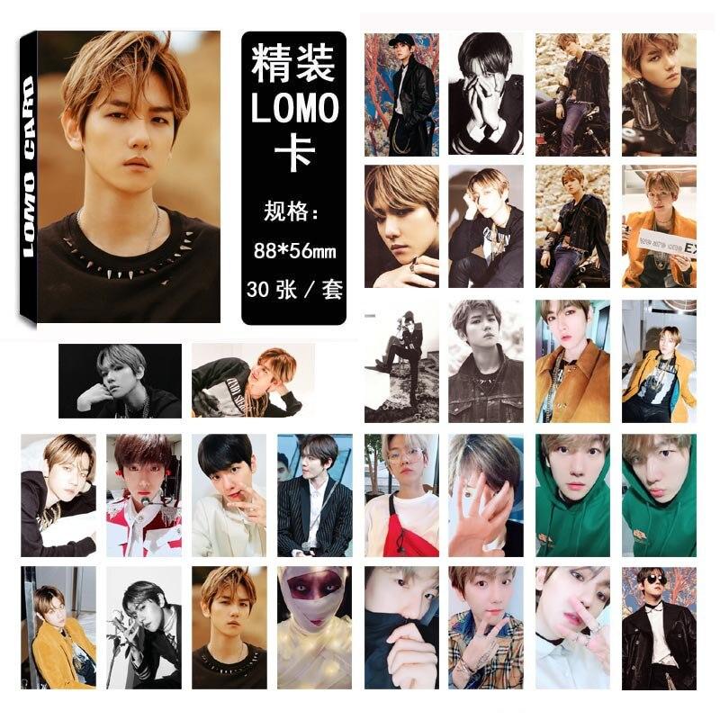 [MYKPOP]EXO BAEKHYUN LOMO Cards Set 30pcs/set DON'T MESS UP MY TEMPO Paper Photo Card KPOP Fans Collection SA18111801