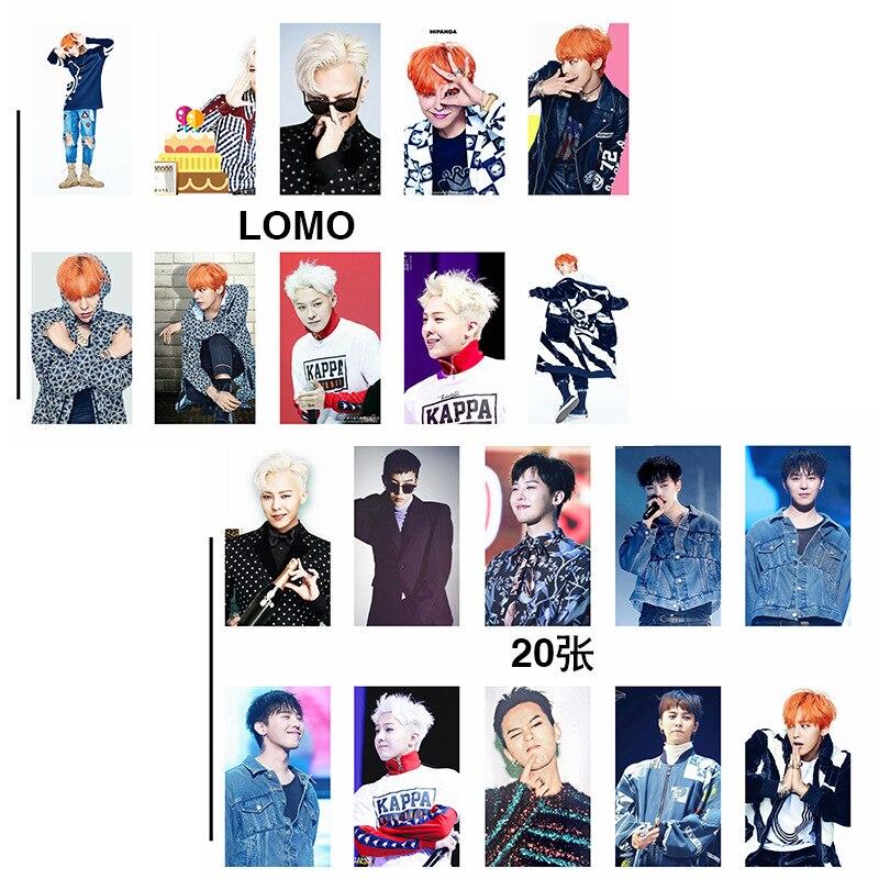 [MYKPOP]BIGBANG LOMO Cards Set 20pcs/set Paper Photo Card KPOP Fans Collection Tin Box Packing SA18082512