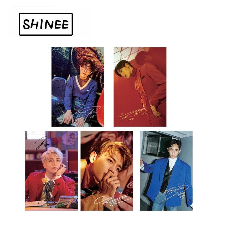 [MYKPOP]SHINee Jonghyun Lee Taemin Transparent Matte Paper Photo Card  KPOP Fans Collection SA180051014