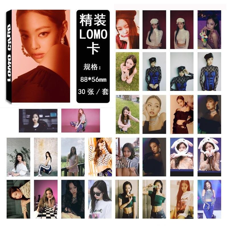 [MYKPOP]BLACKPINK JENNIE LOMO Cards Set 30pcs/set Paper Photo Card KPOP Fans Collection SA18082506