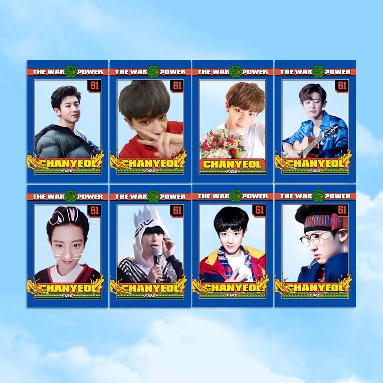[MYKPOP]EXO CHANYEOL INS (Polaroid) transparent water-proof Photo Card K-POP New Fashion Paper Cards Photocard SA18030831