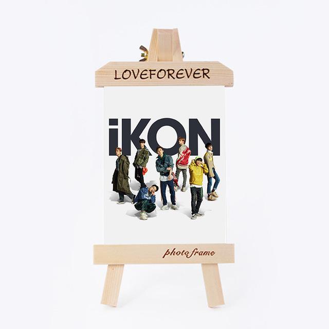 [MYKPOP]IKON RERURN Wood Frame + Photo KPOP Fans Collection SA18083109