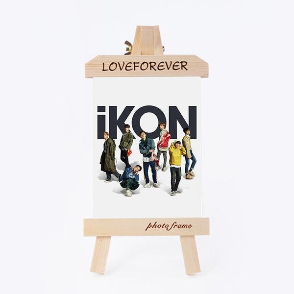 [MYKPOP]IKON RERURN Wood Frame + Photo KPOP Fans Collection SA18083109