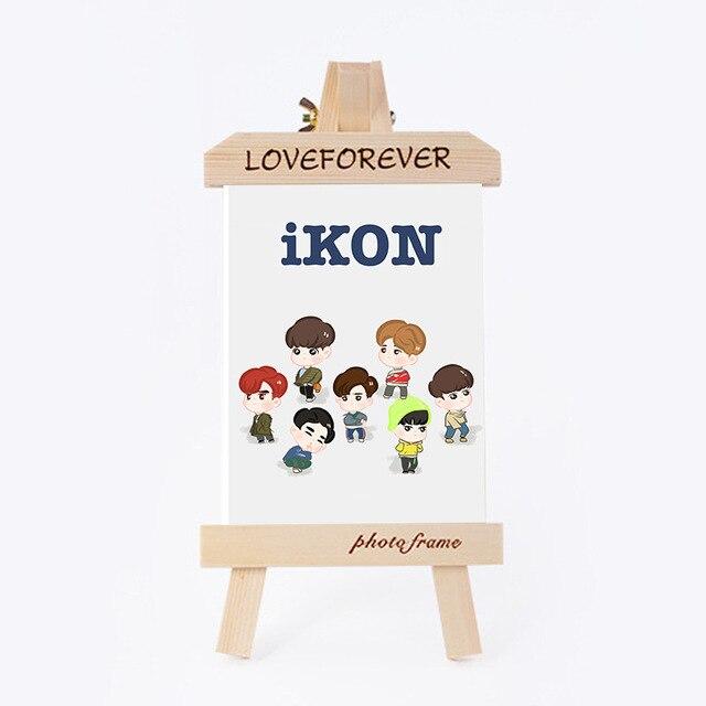 [MYKPOP]IKON RERURN Wood Frame + Photo KPOP Fans Collection SA18083109