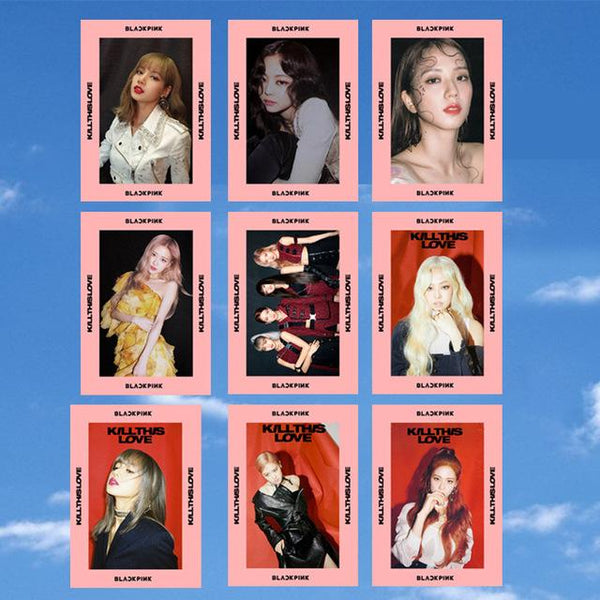 [MYKPOP]BLACKPINK KILL THIS LOVE - Semi Transparent Photo Card, KPOP Fans Collection SA19080406, 9pcs/set
