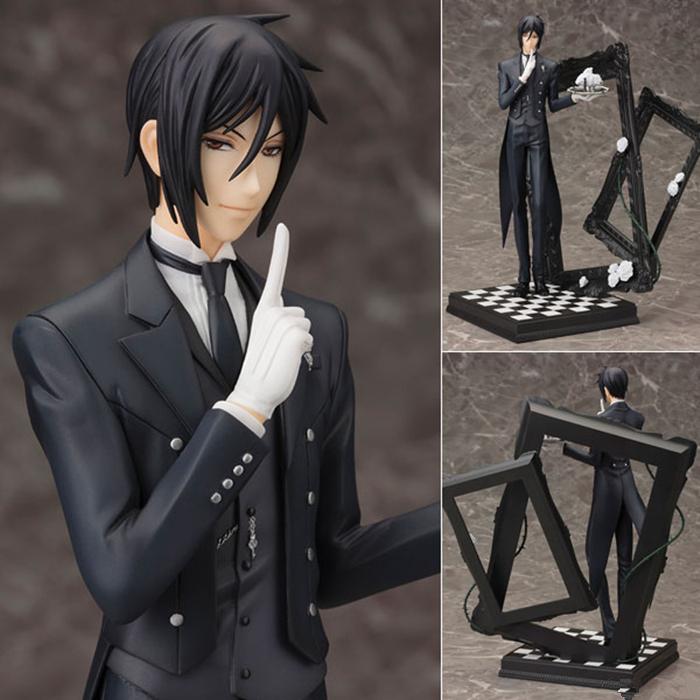 Black Bulter Sebastian Action Figure 1/7 scale painted figure Sebastian Michaelis Photo Frame Doll PVC ACGN figure Brinquedos