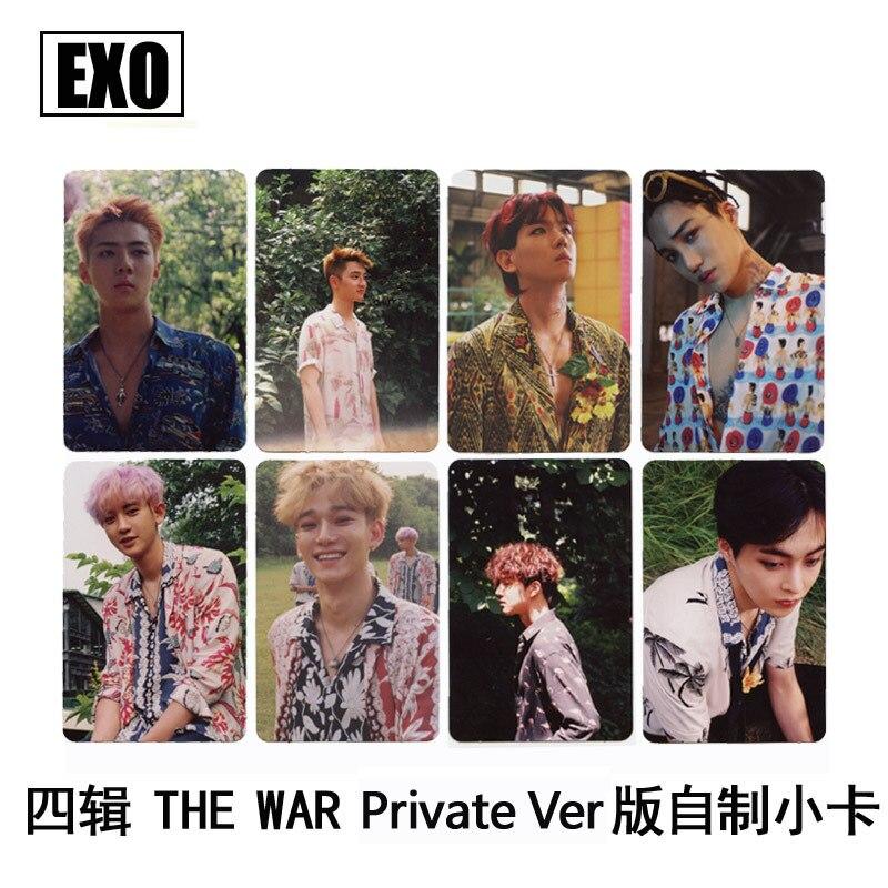 [MYKPOP]EXO THE WAR PRIVATE Album Photo Card KOKOBOP K-POP New Fashion Paper Cards Photocard SA18030807
