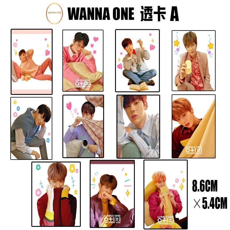 [MYKPOP]WANNA ONE New Album Ins Photo Cards PVC K-POP Collection Cards Fans Gifts 11pcs/set SA18032703