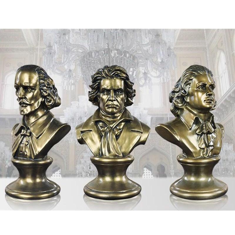 Ludwig van Beethoven Bust Half-Length Photo Or Portrait Statue Resin Craftwork Home Furnishing Articles L2418