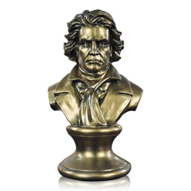 Ludwig van Beethoven Bust Half-Length Photo Or Portrait Statue Resin Craftwork Home Furnishing Articles L2418