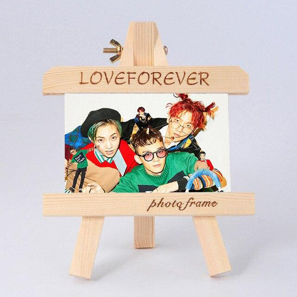 [MYKPOP]EXO CHEN XIUMIN Wood Frame + Photo KPOP Fans Collection SA18090501