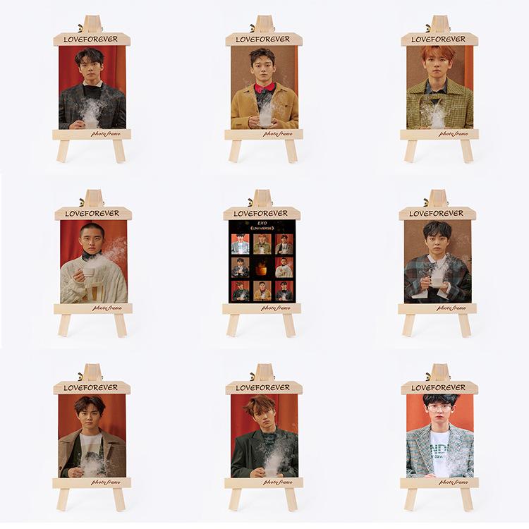 [MYKPOP]EXO Wood Frame + Photo UNIVERSE KPOP Fans Collection SA18090309