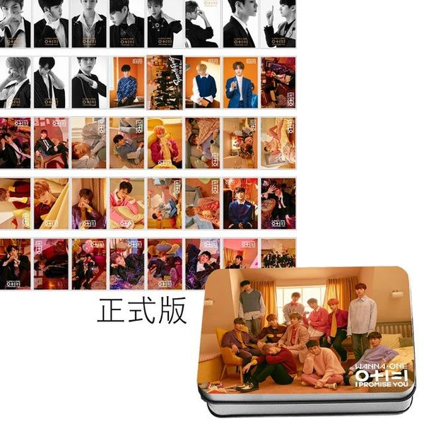 [MYKPOP]WANNA ONE MINI ALBUM I PROMISE YOU PHOTO CARDS HD PAPER CARD K-POP CARD 40PCES/SET IN TIN BOX SA18040408