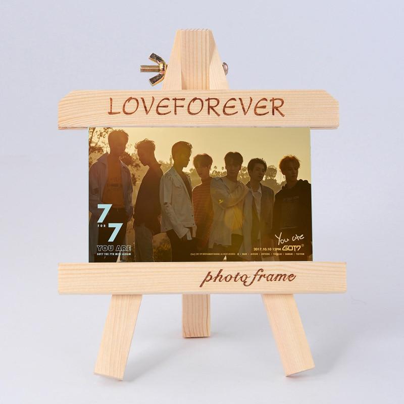 \[MYKPOP]GOT7 Wood Frame + Photo KPOP Fans Collection SA18083004