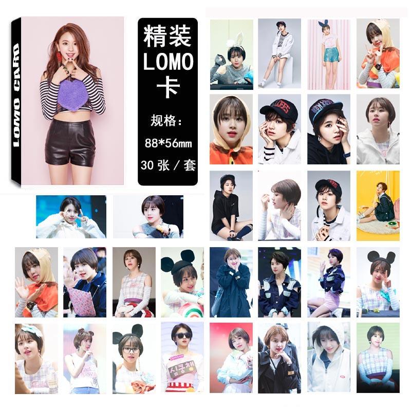 [MYKPOP]TWICE Son Chae Youn LOMO Cards K-POP FASHION Paper Photo Card HD Photocard SA18030431
