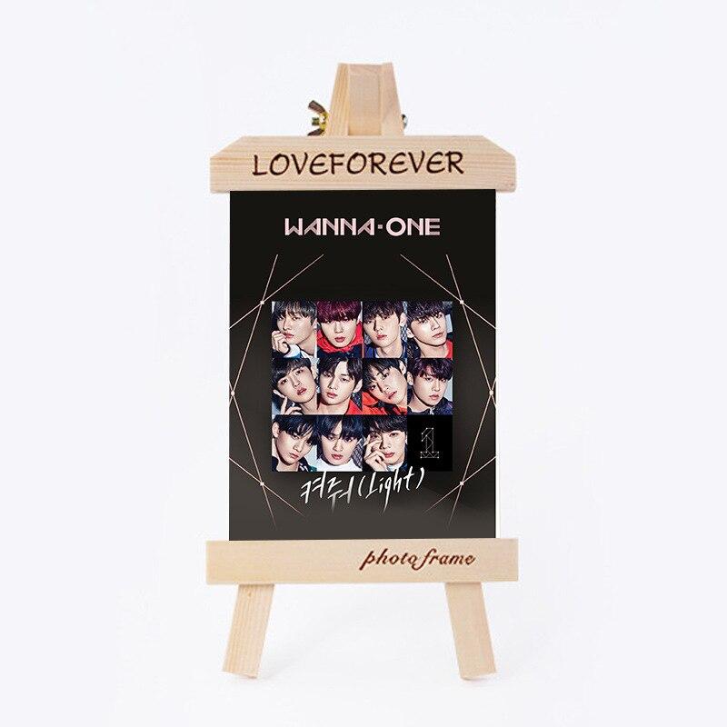 [MYKPOP]WANNA ONE UNDIVIDED Wood Frame + Photo KPOP Fans Collection SA18090515