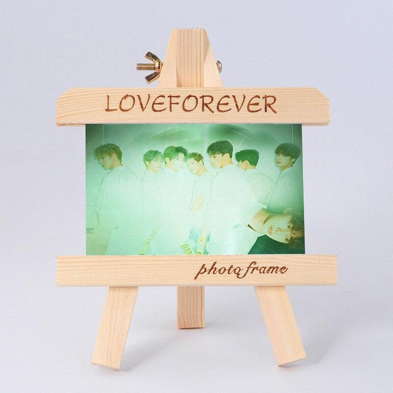 [MYKPOP]MONSTA X Wood Frame + Photo KPOP Fans Collection SA18090401
