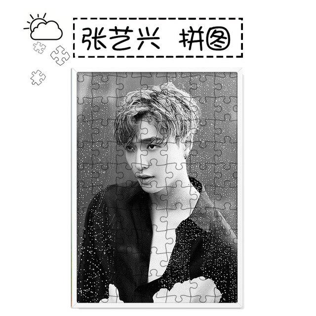 [MYKPOP]EXO LAY Puzzles 120pcs With a Photo Frame Desk Decoration KPOP Fans Collection SA18102011