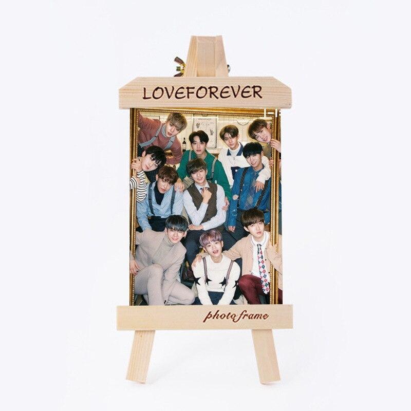 [MYKPOP]WANNA ONE Wood Frame + Photo KPOP Fans Collection SA18090505