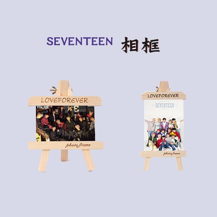 [MYKPOP]SEVENTEEN Wood Frame + Photo KPOP Fans Collection SA18083107