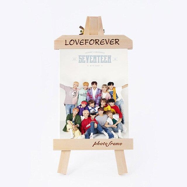 [MYKPOP]SEVENTEEN Wood Frame + Photo KPOP Fans Collection SA18083107