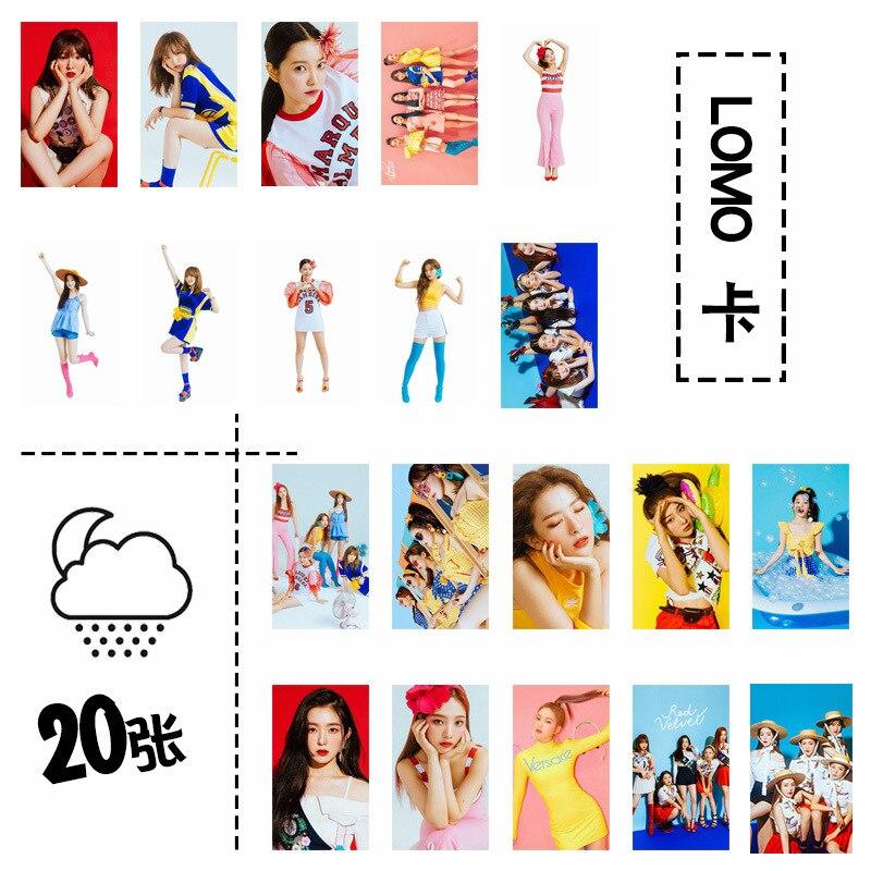 [MYKPOP]RED VELVET LOMO Cards Set 20pcs/set Paper Photo Card KPOP Fans Collection Tin Box Packing SA18082507