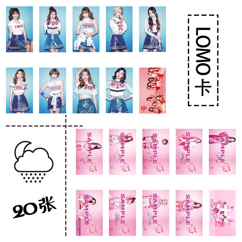 [MYKPOP]TWICE #TWICE LOMO Cards Set 20pcs/set Paper Photo Card KPOP Fans Collection Tin Box Packing SA18082102