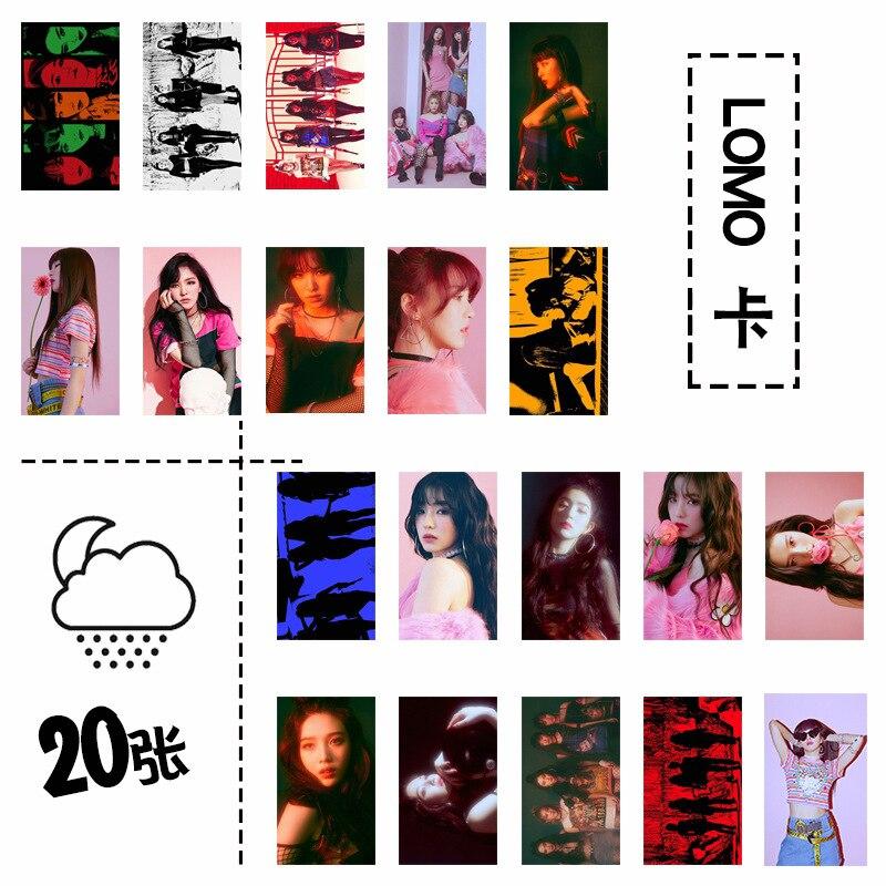 [MYKPOP]RED VELVET LOMO Cards Set 20pcs/set Paper Photo Card BADBOY KPOP Fans Collection Tin Box Packing SA18082204