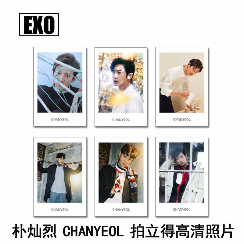 [MYKPOP]EXO UNIVERSE CHANYEOL Polaroid Photo Card K-POP New Fashion Paper Cards Photocard SA18030826