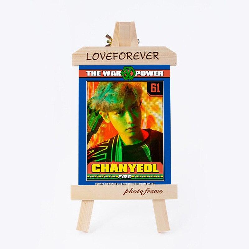 [MYKPOP]EXO CHANYEOL Wood Frame + Photo KPOP Fans Collection SA18090312
