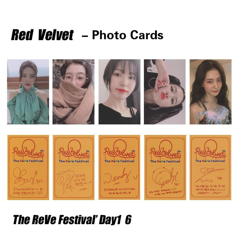 [MYKPOP]Red Velvet - Zimzalabim  Photo Card Gift Box Set 5pcs, KPOP Fans Collection SA19080107
