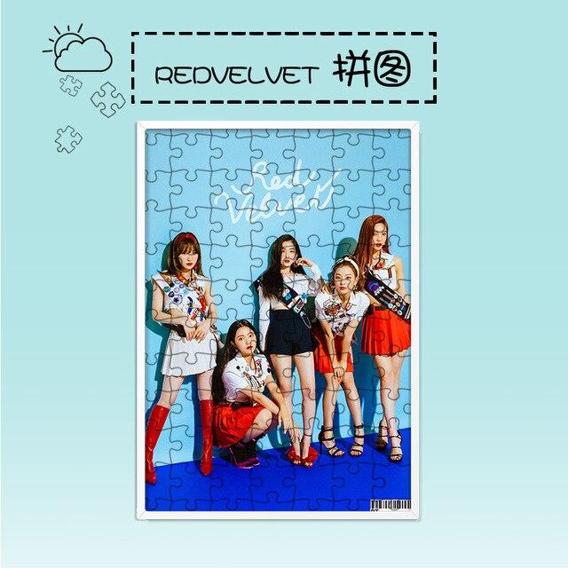 [MYKPOP]RED VELVET Puzzles 120pcs With a Photo Frame Desk Decoration KPOP Fans Collection SA18082810