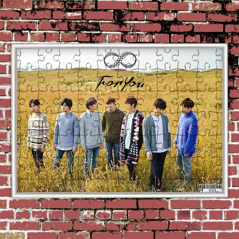 [MYKPOP]INFINITE Puzzles 120pcs With a Photo Frame Desk Decoration KPOP Fans Collection SA18080515