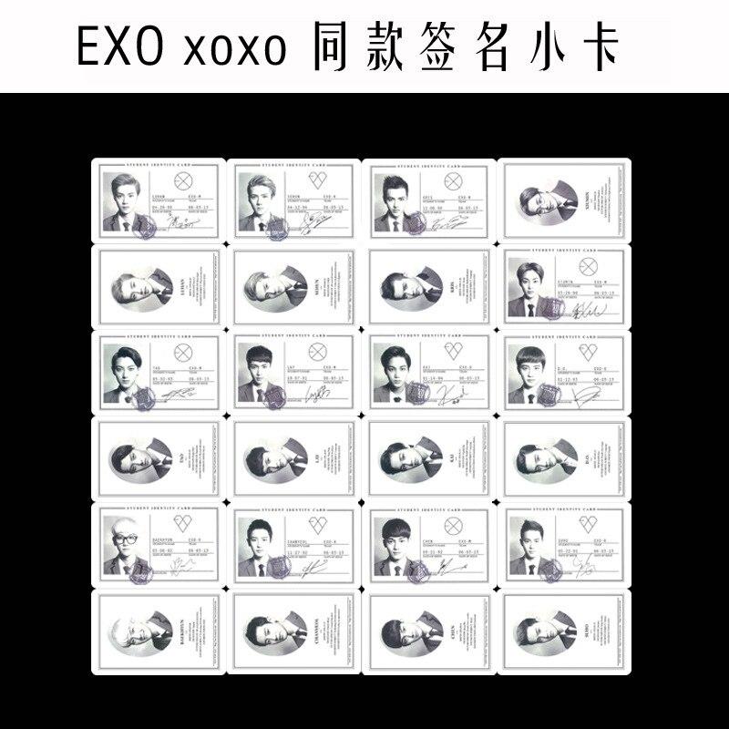 [MYKPOP]EXO XOXO Photo Card K-POP New Fashion Paper Cards Photocard SA18030811