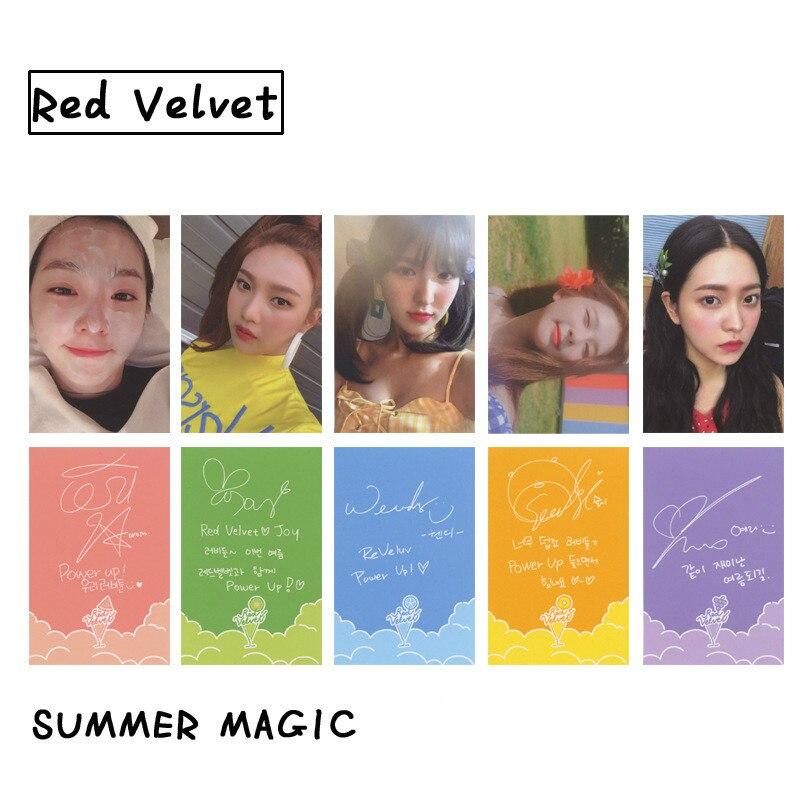 [MYKPOP]RED VELVET - SUMMER MAGIC Photo Card Set 5pcs , KPOP Fans Collection SA19080407