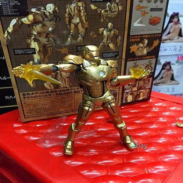6"The Avengers #042 #052 Special Photo Yamaguchi With LED Light Iron Man Tony stark #036 #035 PVC Action Figure Toy BOX H107