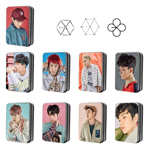 [MYKPOP]EXO EX'ACT ALBUM Monster Lucky One SUHO BAEKHYUN CHANYEOL SEHUN Photo Card Paper Cards HD Polaroid Photocard SA18040411