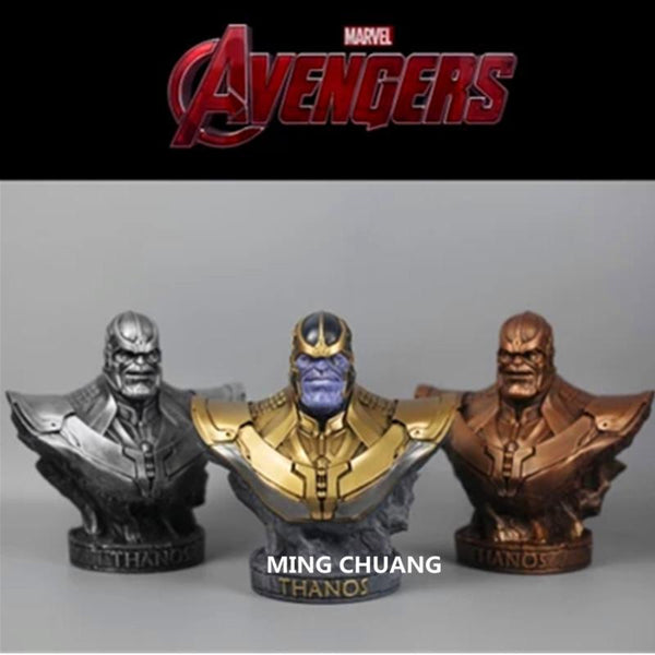 Avengers Infinity War Superhero Statue Iron Man Bust Black Panther Half-Length Photo Or Portrait Action Figure Toy BOX 18CM J609