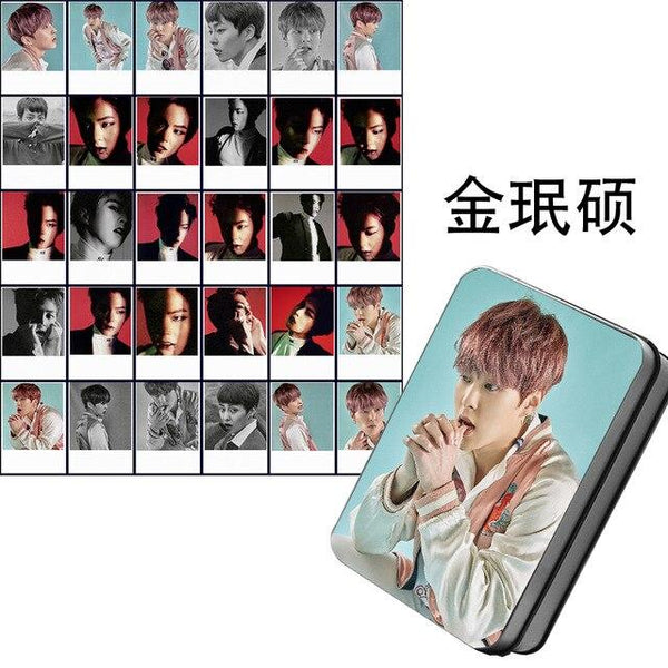 [MYKPOP]EXO EX'ACT ALBUM Monster Lucky One SUHO BAEKHYUN CHANYEOL SEHUN Photo Card Paper Cards HD Polaroid Photocard SA18040411