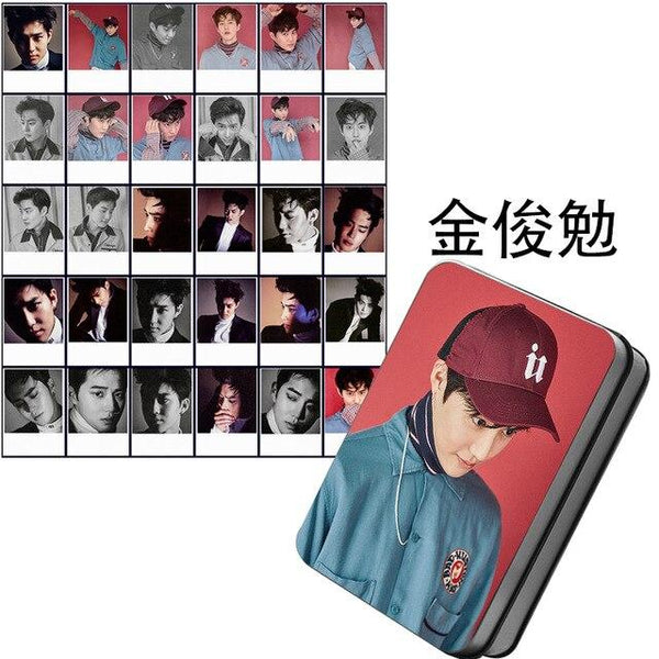 [MYKPOP]EXO EX'ACT ALBUM Monster Lucky One SUHO BAEKHYUN CHANYEOL SEHUN Photo Card Paper Cards HD Polaroid Photocard SA18040411